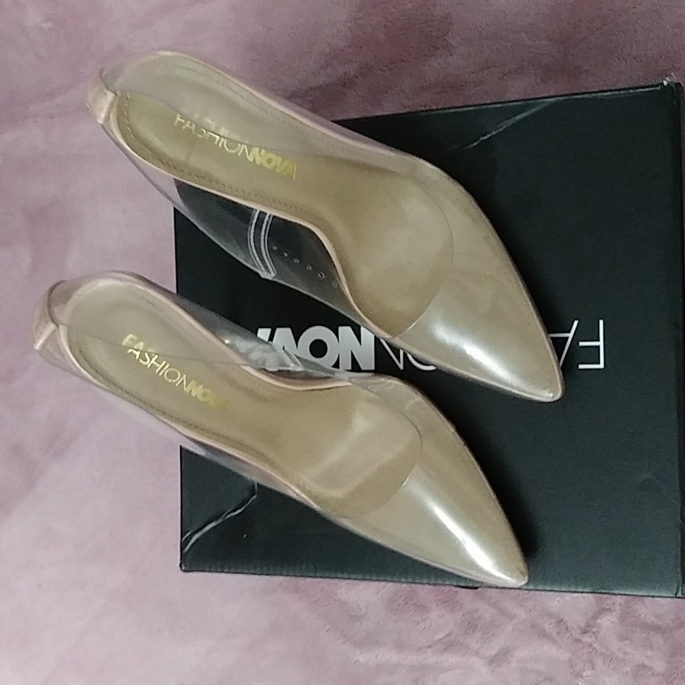 Clear High heels fashion nova